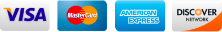 Visa, MasterCard, American Express, Discover