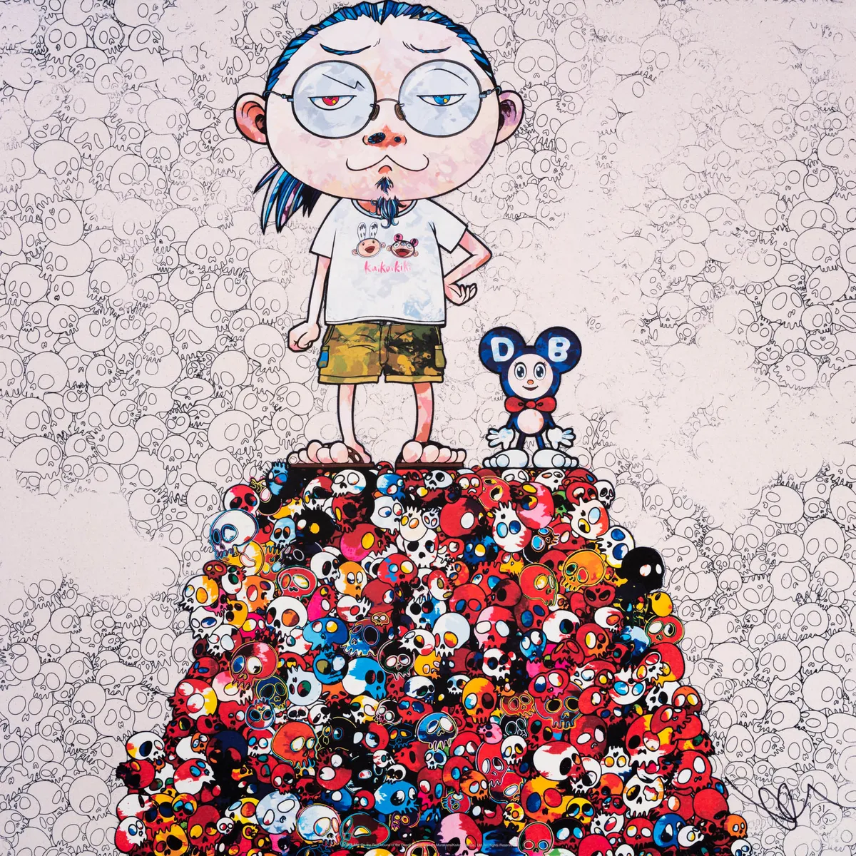 Lot 512: Takashi Murakami (Japanese, b.1962)DOB & Me : On the Red Mound of Dead