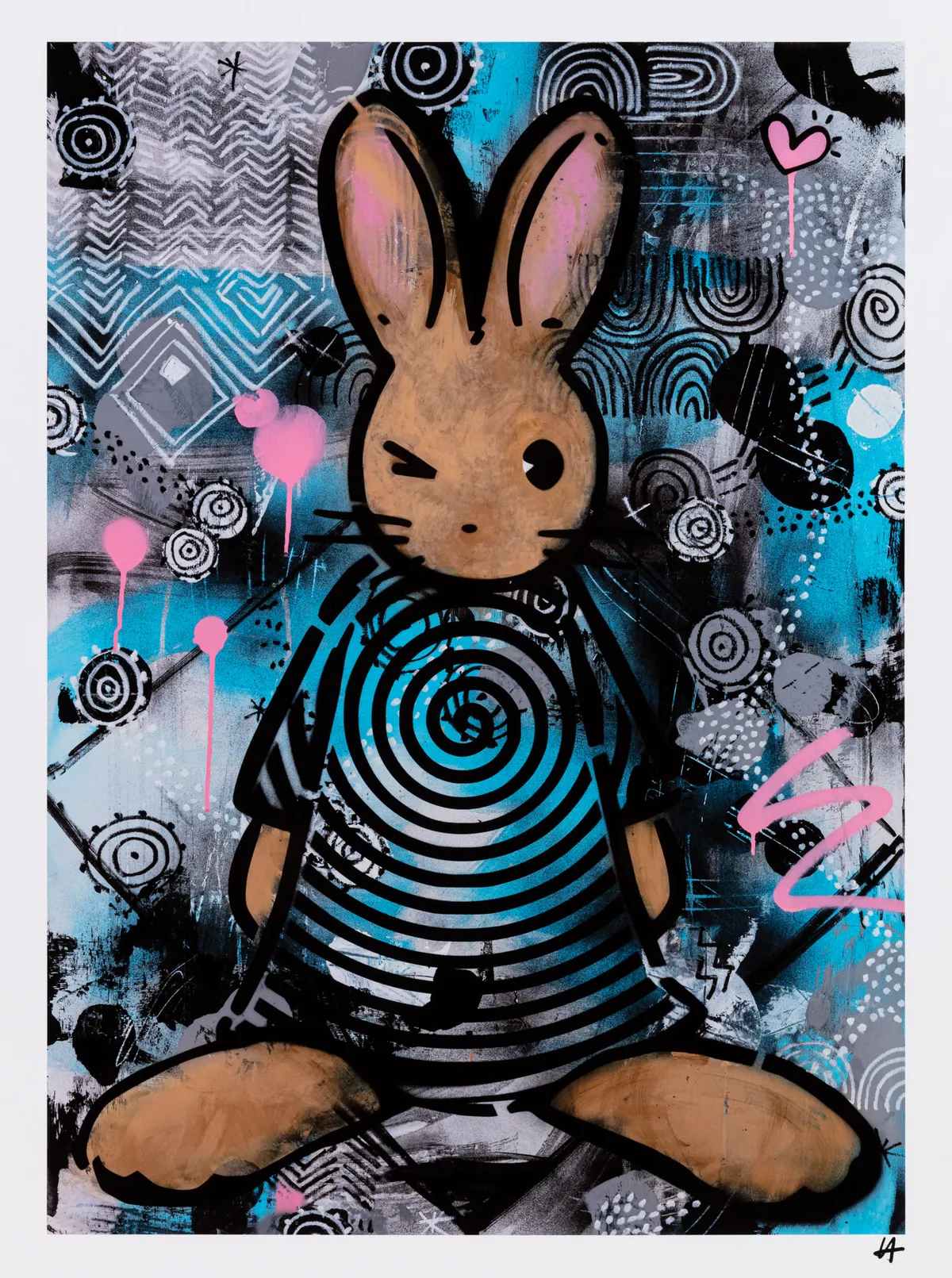 Lot 1: Harry Bunce (British, b.1967)Folk Art Rabbit