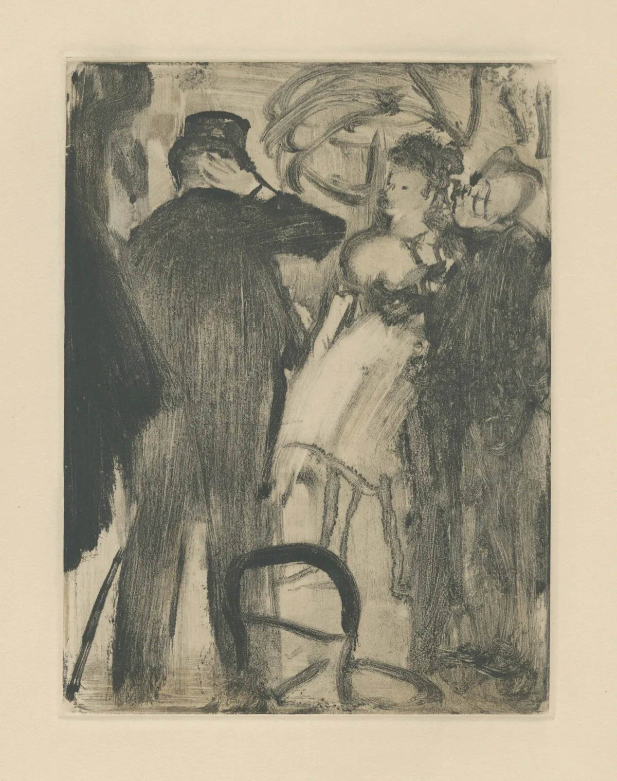 Lot 206: Edgar Degas (French, 1834-1917)Parler Avec Les Danseurs