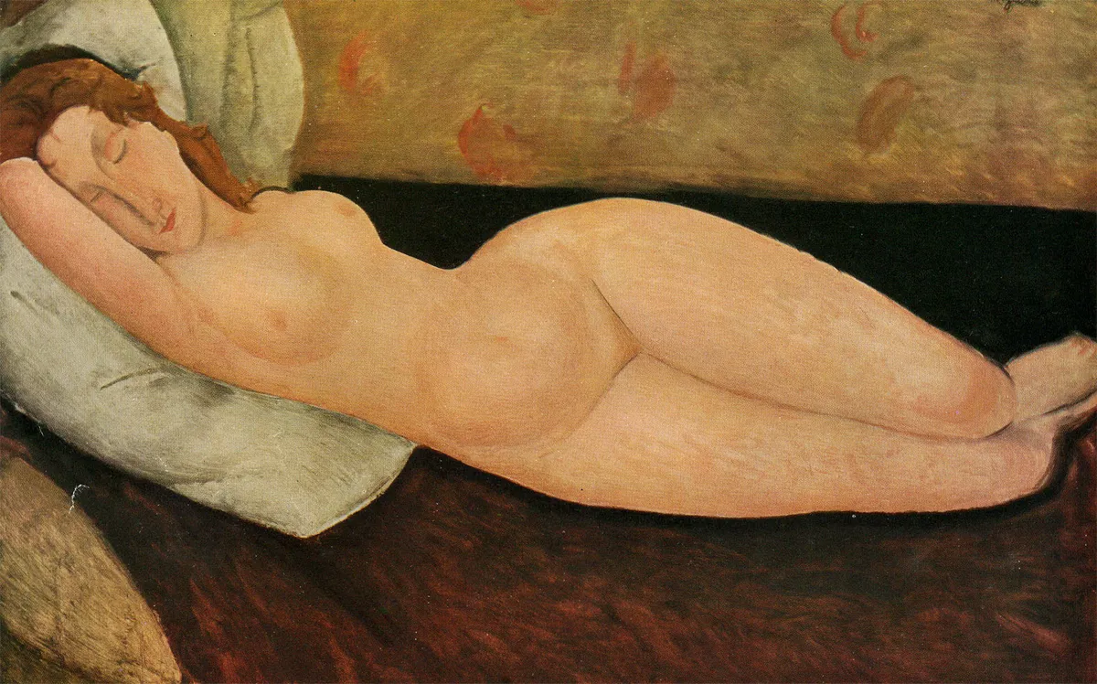 Lot 200: Amedeo Modigliani (Italian, 1884-1920)Nu Chaste