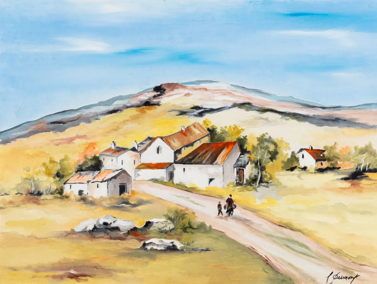 Lot 103: Francoise Desmont (French, b.1932)Hameau