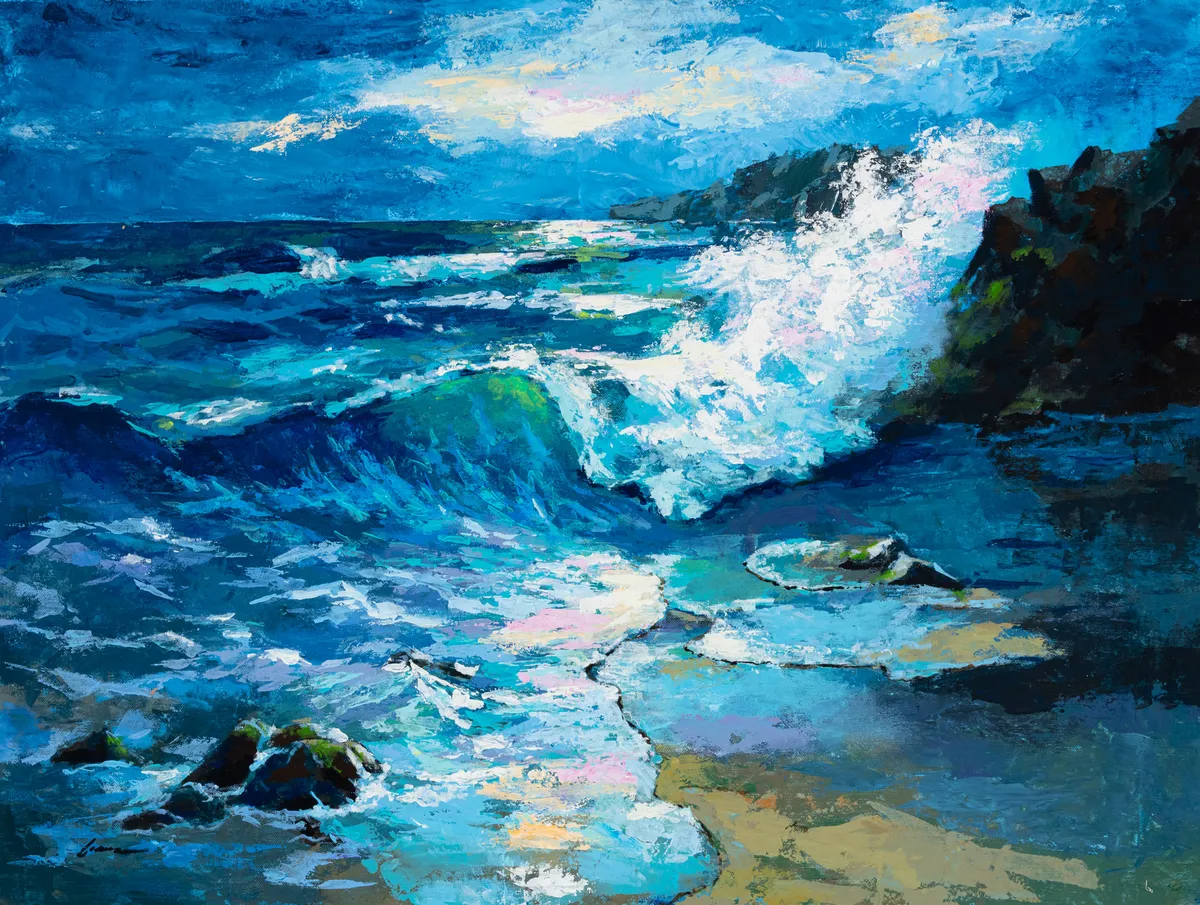 Lot 201: Manuel Lomar (Spanish, b.1963)Seascape