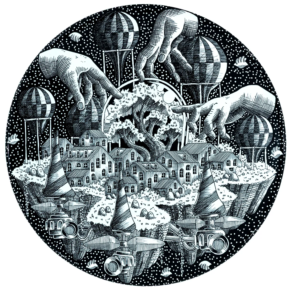 Lot 211: Pedro Ortiz Munoz (Colombian, b.1997)The Oxygen Chasers