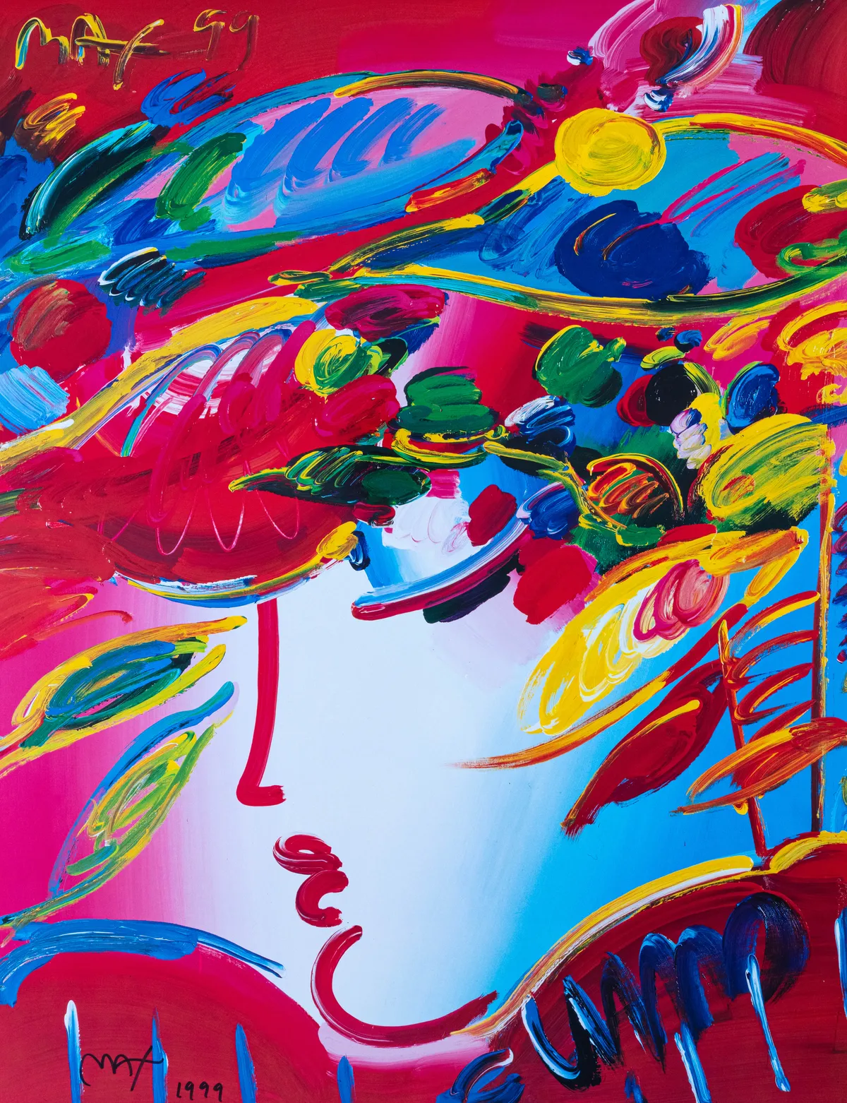 Lot 107: Peter Max (German, 1937-2026)Blushing Beauty