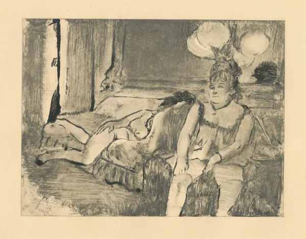 Edgar Degas (French, 1834-1917)Repos