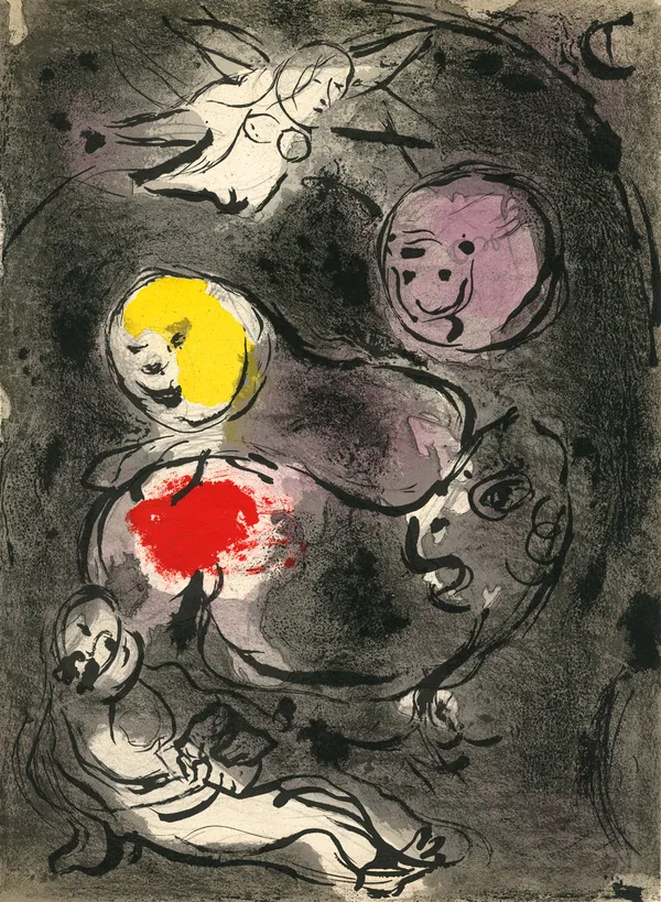 Marc Chagall (French/Russian, 1887-1985)The Prophet Daniel In The Lions' Den