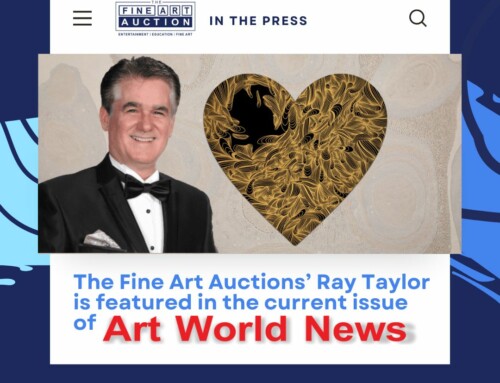 Our Renowned Auctioneer Ray Taylor Shines in Art World News