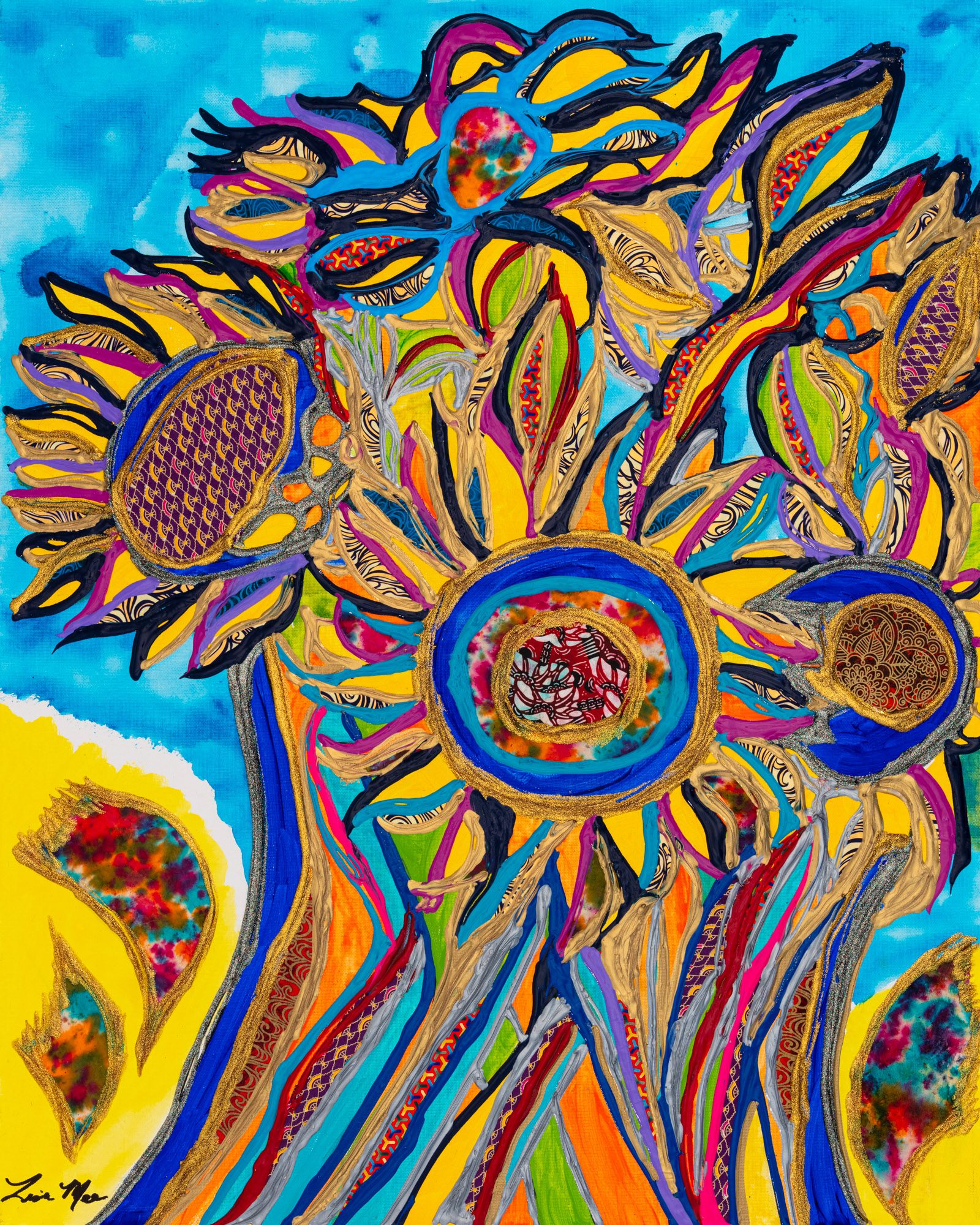 Sunflowers in Robust Bloom