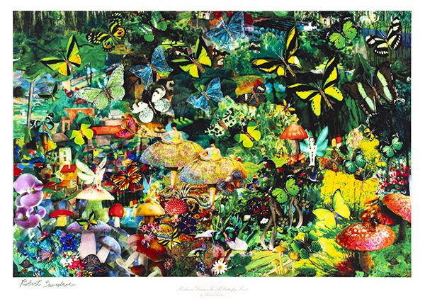 Mushroom Dancers in a Butterfly Forest